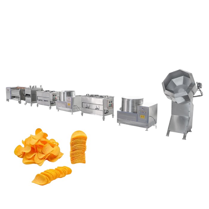 Semi-automatic potato chip production line exported to Europe