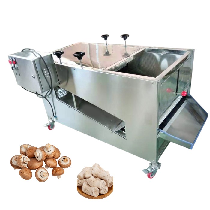 Mushroom root cutting machine