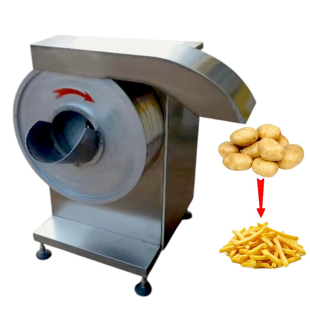 Potato strips cutting machine