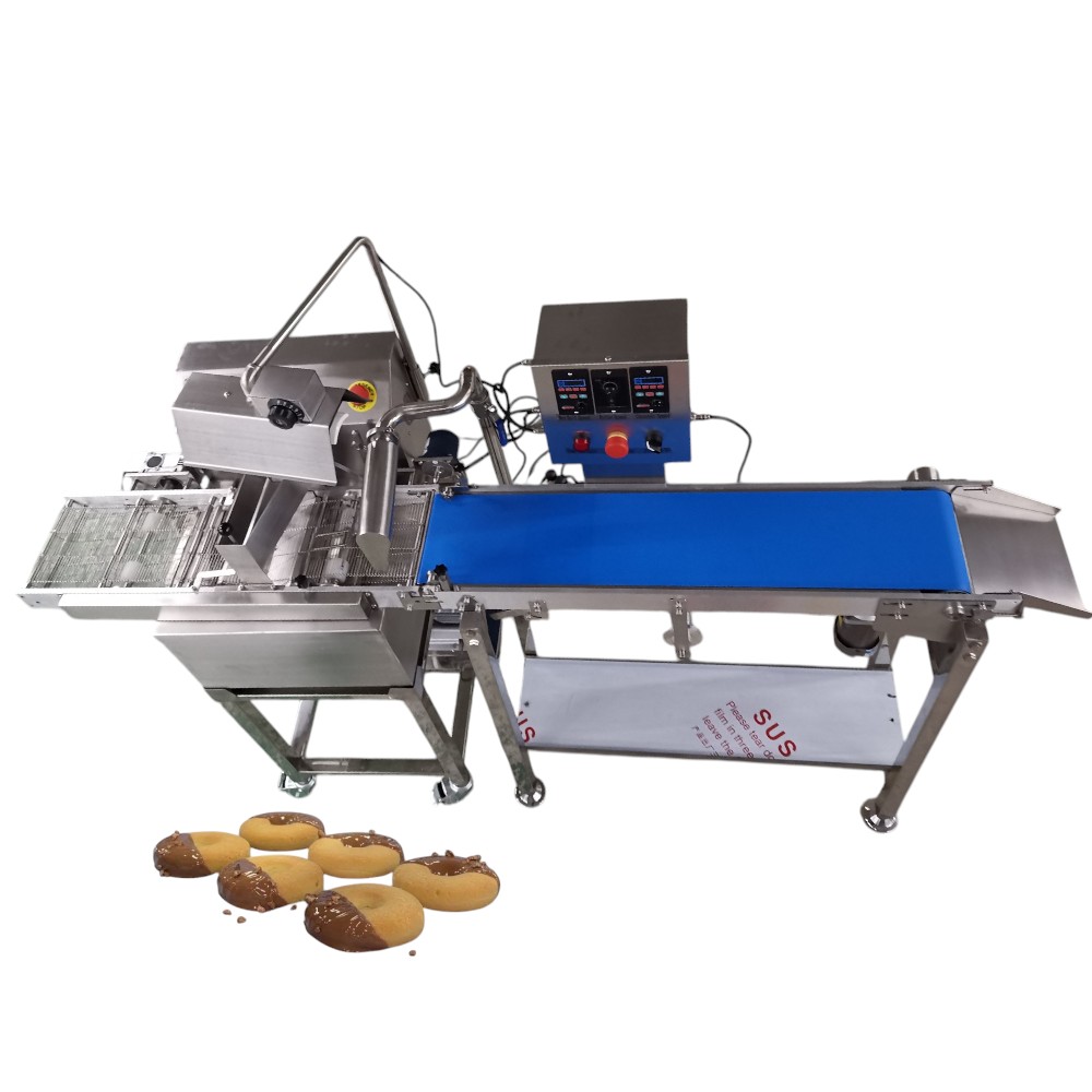 Chocolate depositing coating machine