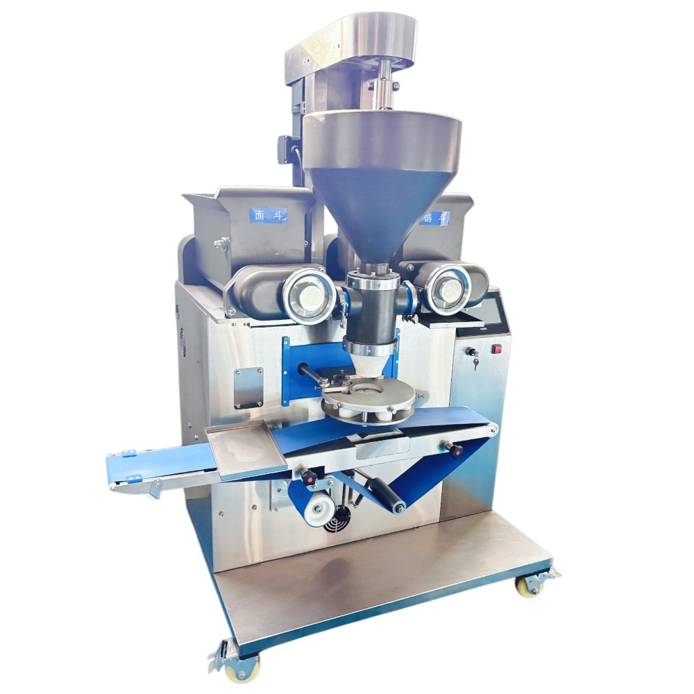 Three-bucket stuffing machine