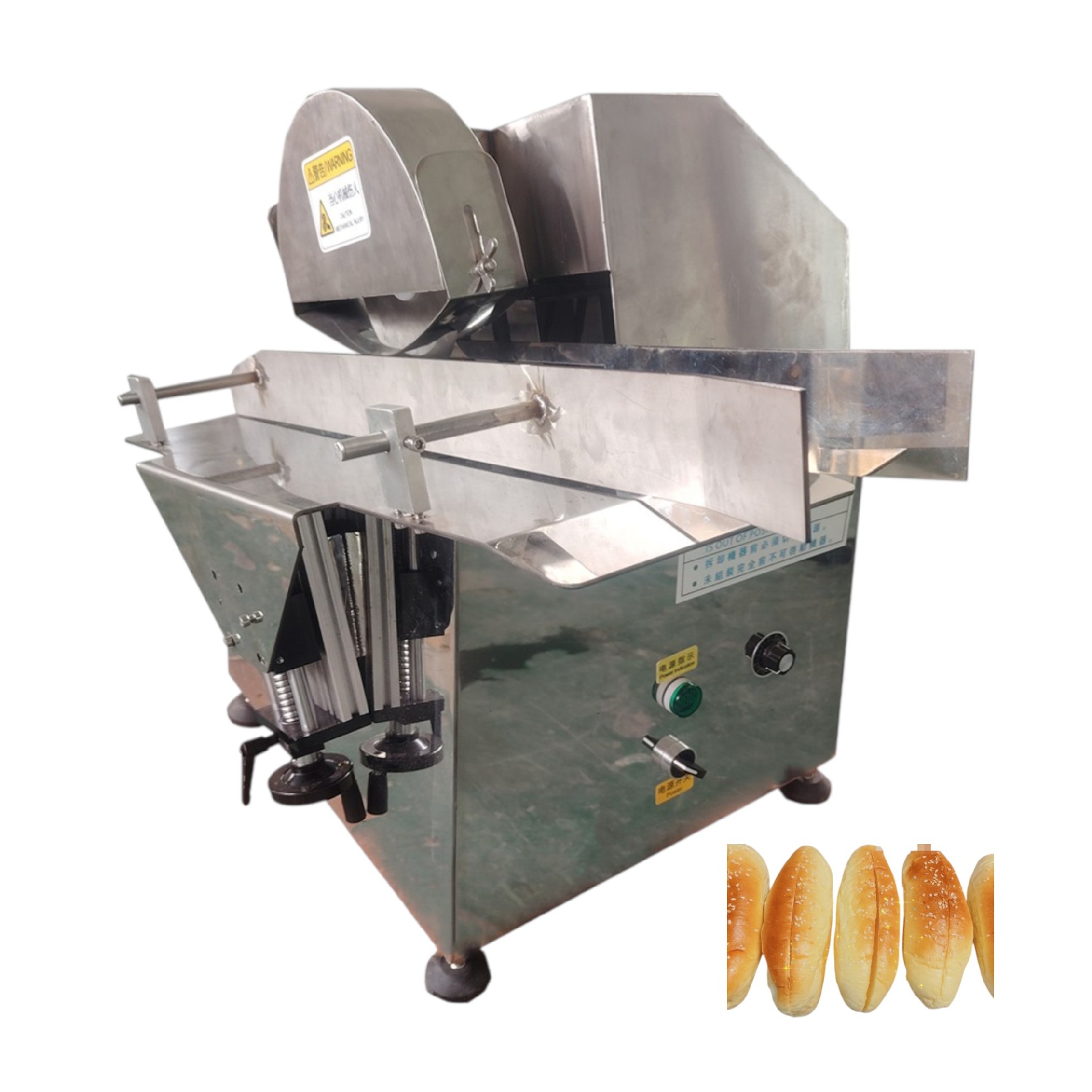 bread vertical half cutting machine